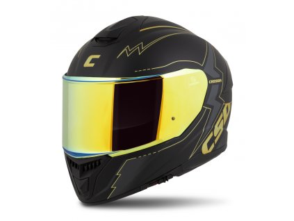 Integrální helma Cassida Integral GT 2.1 Flash černá matná-metalická zlatá-tmavě šedá