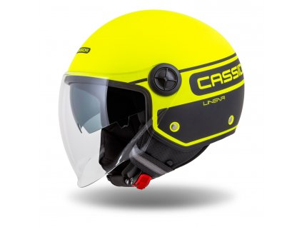 Otevřená helma Cassida Handy Plus Linear fluo žlutá matná-černá