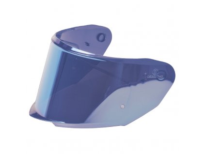 Modré chromové plexi pro přilby Cassida Integral GT 2.0 s přípravou pro pinlock