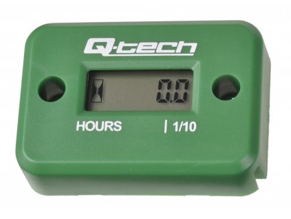 Měřič motohodin Q-TECH zelený