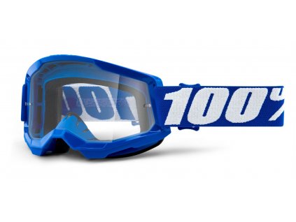 Motokrosové brýle 100% Strata 2 modré s čirým plexi
