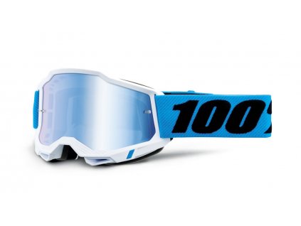Dětské motokrosové brýle 100% Accuri Novel s modrým plexi