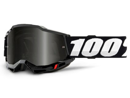 Motokrosové brýle 100% Accuri 2 Sand černé s kouřovým plexi