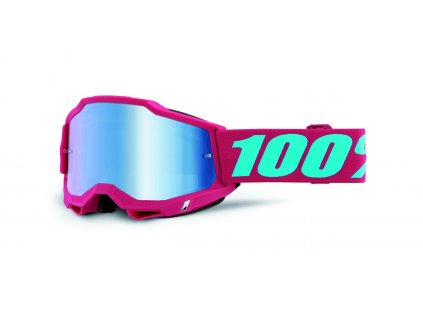Motokrosové brýle 100% Accuri Excelsior s modrým zrcadlovým plexi