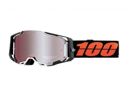 Motokrosové brýle 100% Armega Blacktail Hiper se stříbrným plexi
