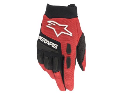Rukavice na motorku Alpinestars Full Bore červeno-černé