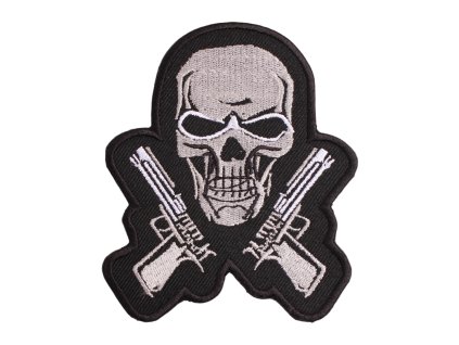 Moto nášivka Lebka - Pistols
