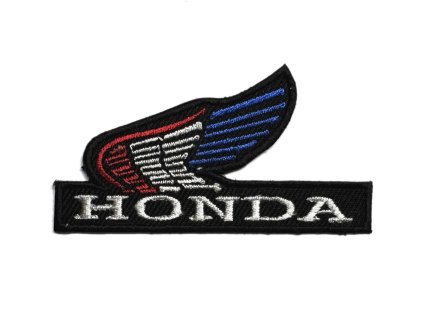 Moto nášivka Honda červeno-bílo-modrá
