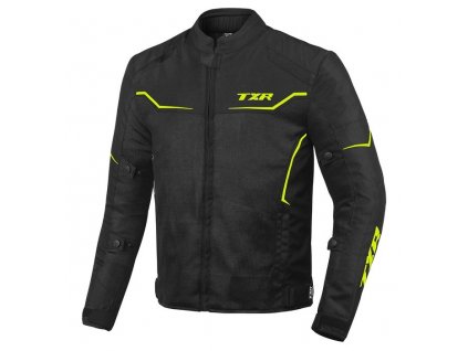 Bunda na motorku TXR Aero černo-fluo žlutá