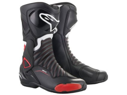 Boty na motorku Alpinestars S-MX 6 černo-červené (Velikost 36)