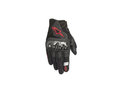rukavice SMX-1 AIR 2, ALPINESTARS (černé/červené fluo) 2025 (Velikost L)