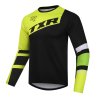 Motokrosový dres TXR Vortex černo-fluo žlutý