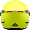 Otevřená přilba na motorku Cassida Reflex Safety černo-fluo žlutá - ze zadu