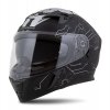 Integrální helma Cassida Integral 3.0 Hack Vision černá matná-šedo-stříbrná reflexní