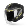 Otevřená helma na motorku TXR City černo-šedo-fluo žlutá