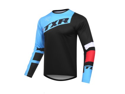 Motokrosový dres TXR Vortex černo-modrý