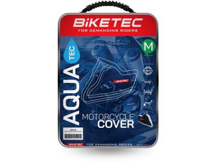 Plachta na motorku Biketec Aquatec černá/šedá