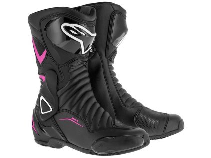Alpinestars Stella S-MX 6 női motoros csizma fekete-lila-fehér