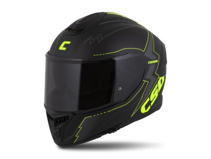 Integrált sisak Cassida Integral GT 2.1 Flash fekete matt-fluo sárga-sötétszürke