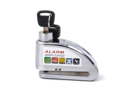 Zámek na motorku s alarmem 110dB TXR chrom