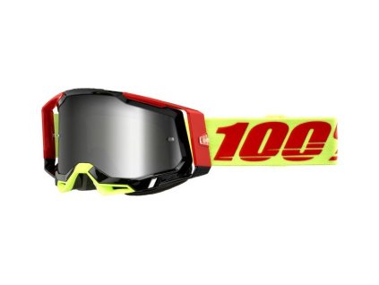 100% Racecraft 2 Wiz motocross szemüveg ezüst plexivel