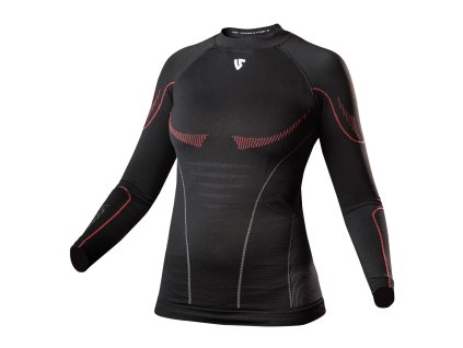 Női termikus póló hosszú ujjal Undershield Hero Long Sleeve Women fekete