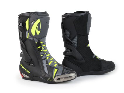 FORMA PHANTOM motoros csizma fekete-szürke-fluo sárga