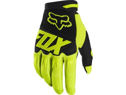Dětské rukavice na motorku Fox Dirtpaw černo-fluo žluté