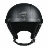 Retro helma na motorku černá