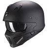 Helma na motorku SCORPION COVERT-X solid černá matná