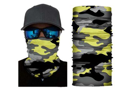 Multifunkční šátek TXR Fluo žlutá