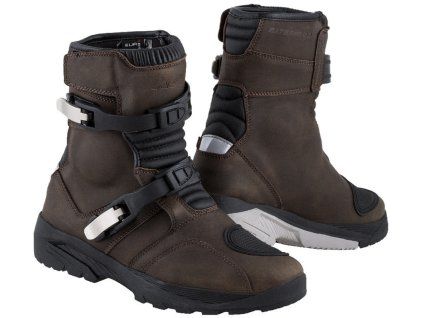 Boty na motorku Kore Adventure Mid hnědé
