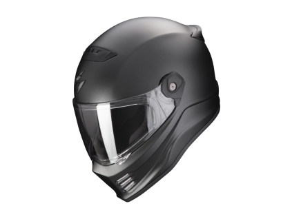 Helma na motorku SCORPION COVERT FX solid perleťově matná černá (Velikost XS)