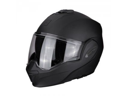 Helma na motorku SCORPION EXO-TECH EVO solid černá matná (Velikost XS)