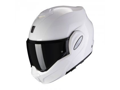 Helma na motorku SCORPION EXO-TECH EVO solid bílá (Velikost S)