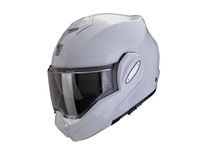 Helma na motorku SCORPION EXO-TECH EVO PRO solid světle šedá (Velikost XS)