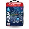 Plachta na motorku Biketec Aquatec s kufrem černo-šedá