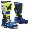 Boty na motorku FORMA PREDATOR 2.0 fluo žluto-bílo-modré