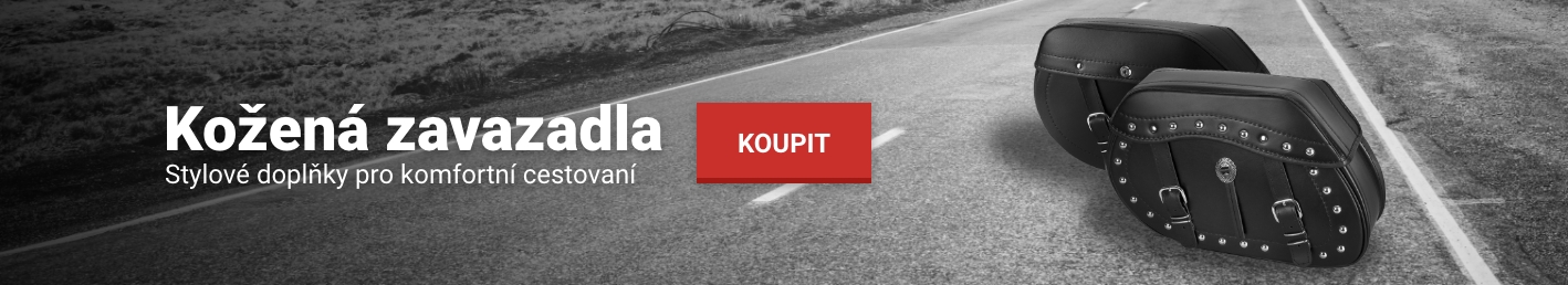 Kožená zavazadla na motorku