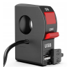 Moto vypínač na řídítka s USB