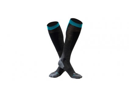 Ponožky Undershield Snowflake - wool čierne