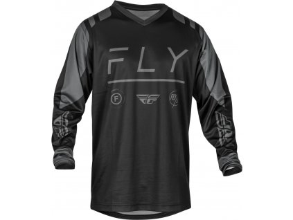 Motokrosový dres Fly Racing F-16 USA 2024 čierno-sivý
