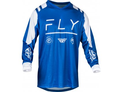 Motokrosový dres Fly Racing F-16 USA 2024 modro-biely