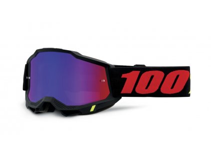 Motokrosové okuliare 100% Accuri Morphuis s červeným plexi