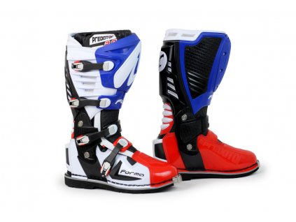 Topánky na motorku FORMA PREDATOR 2.0 bielo-modro-červené