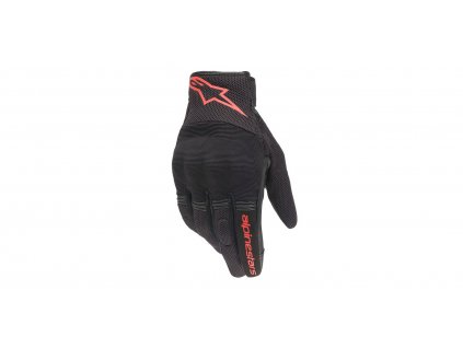 Rukavice na motorku Alpinestars COPPER fluo červeno-čierne