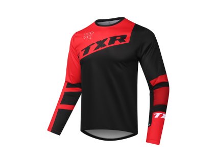 Motokrosový dres TXR Vortex černo-červený
