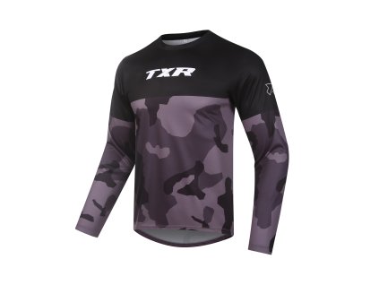 Motokrosový dres TXR Camo šedý