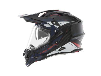 Enduro helma NOX N312 TRACK modro-červená