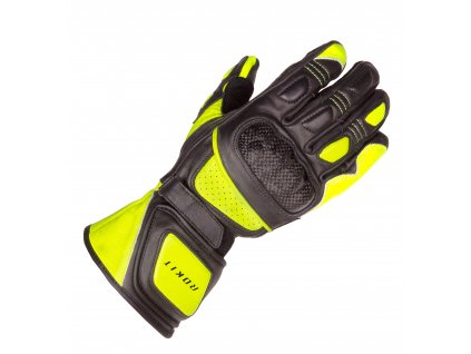 Moto rukavice Rokit Desmo černo/žluté (Velikost XL)